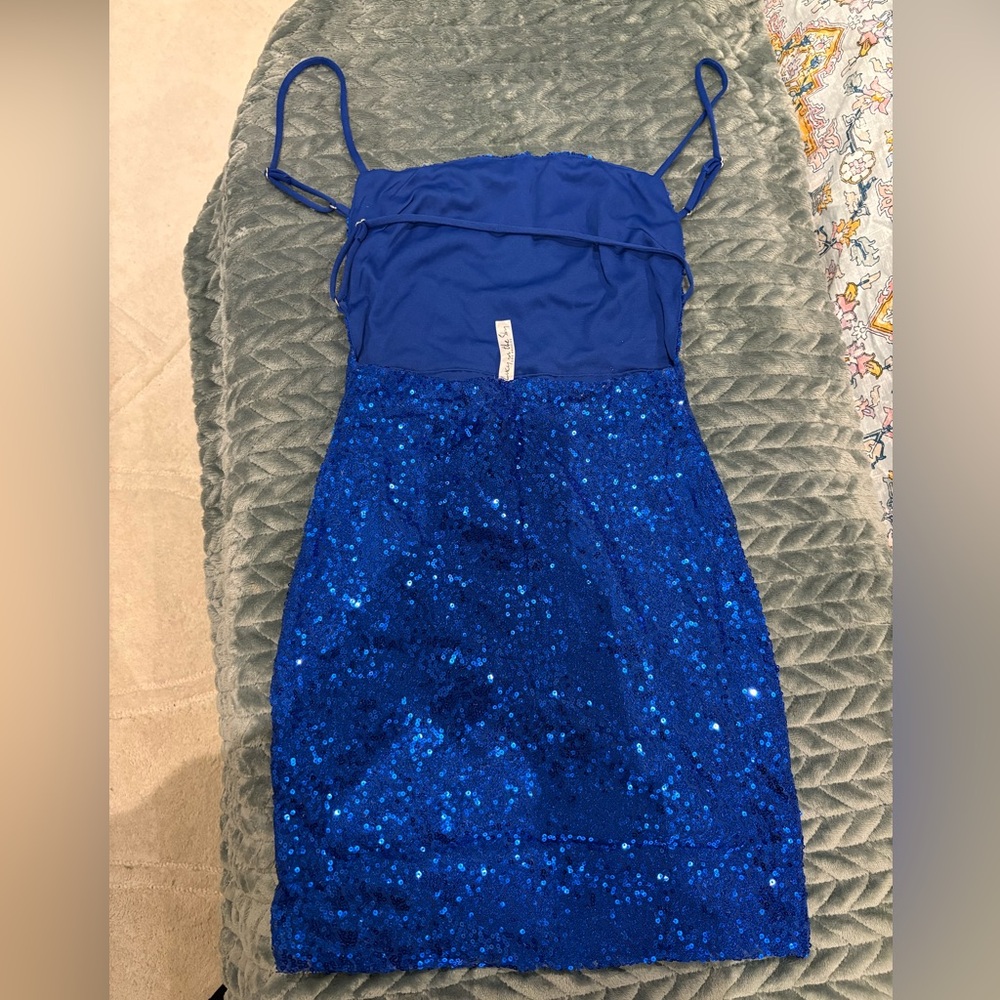 Blue Sequin Dress- Lucy in the sky (NEW)